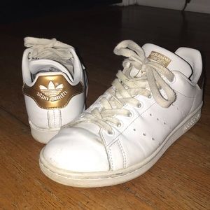Gold Stan Smith Adidas Sneakers